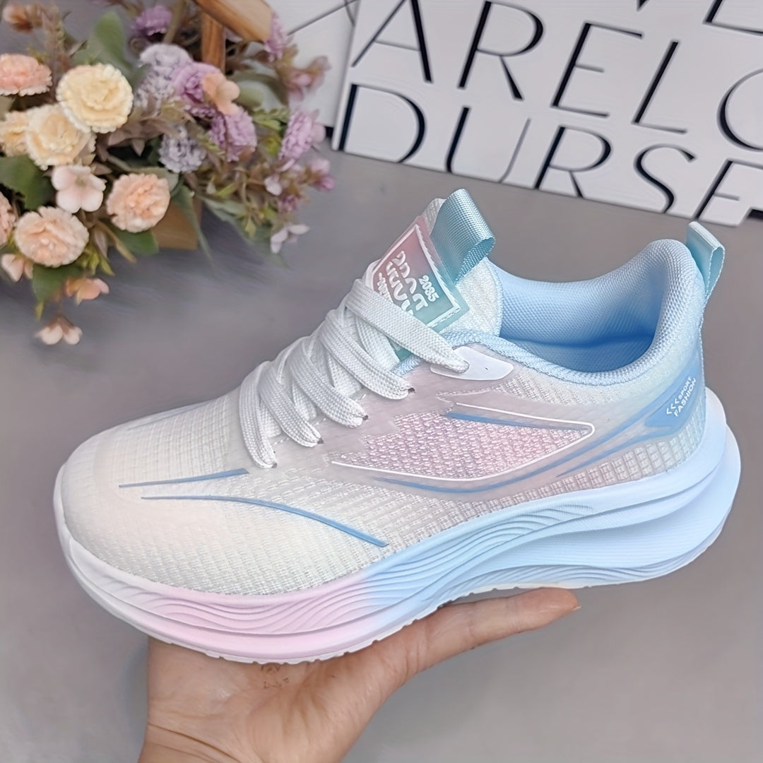 Unisex Breathable Mesh Running Shoes Soft EVA Cushioning All-Season Sport Sneakers