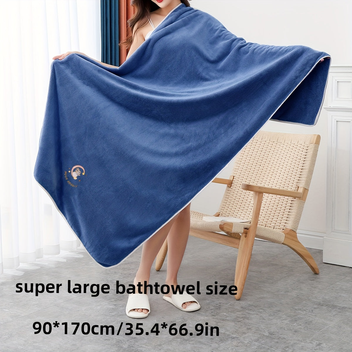 Yumshoq multfilm quyon sochiq to'plami - yuqori singdiruvchi, tez quriydigan aralashma hammom uchun zarur narsalar.