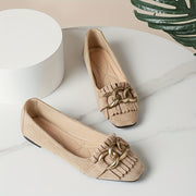 Женские туфли-лодочки Mary Jane на slip-on бежевого цвета из ткани, удобная повседневная обувь