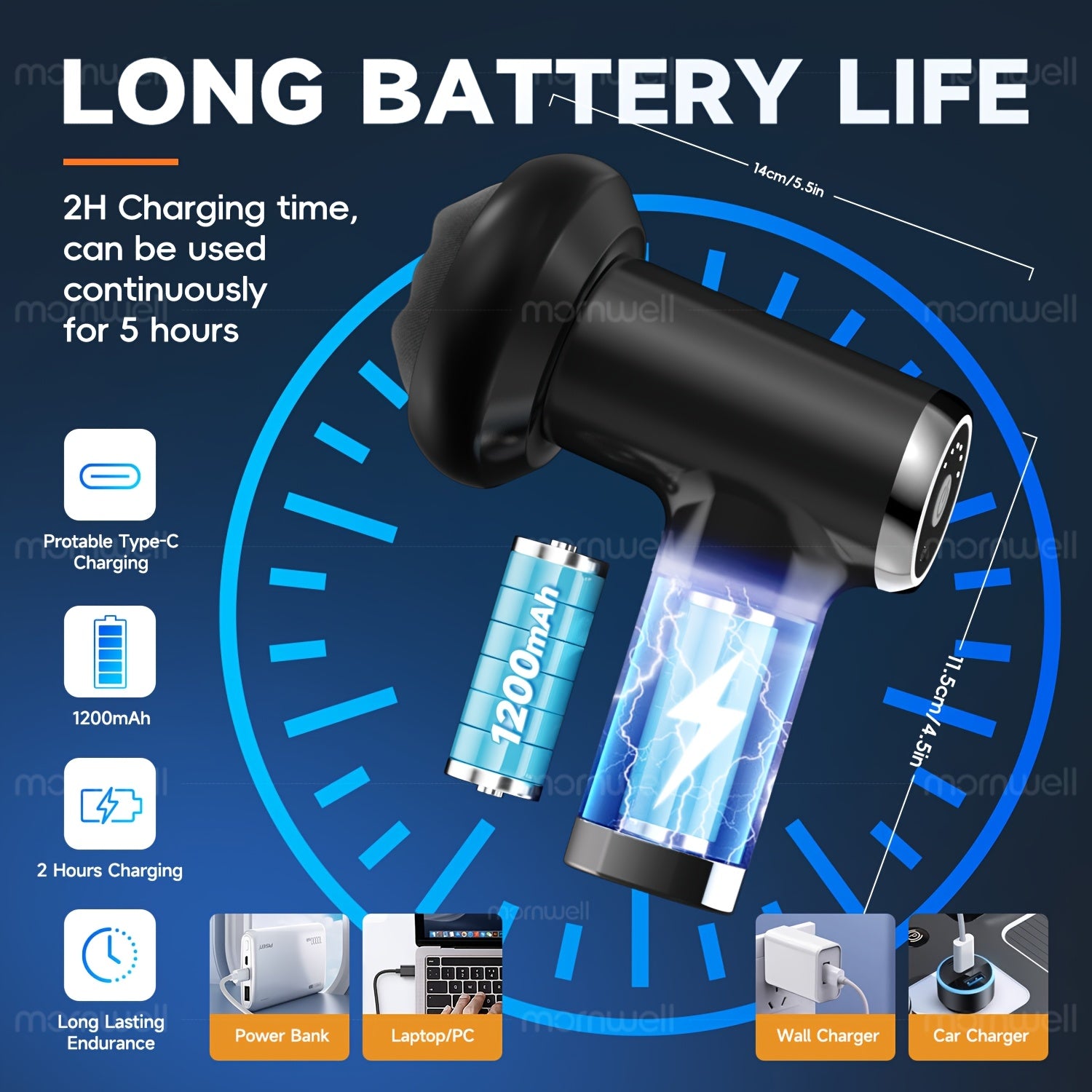 6-Speed Adjustable Body Shaping Device with Removable Accessories Rechargeable