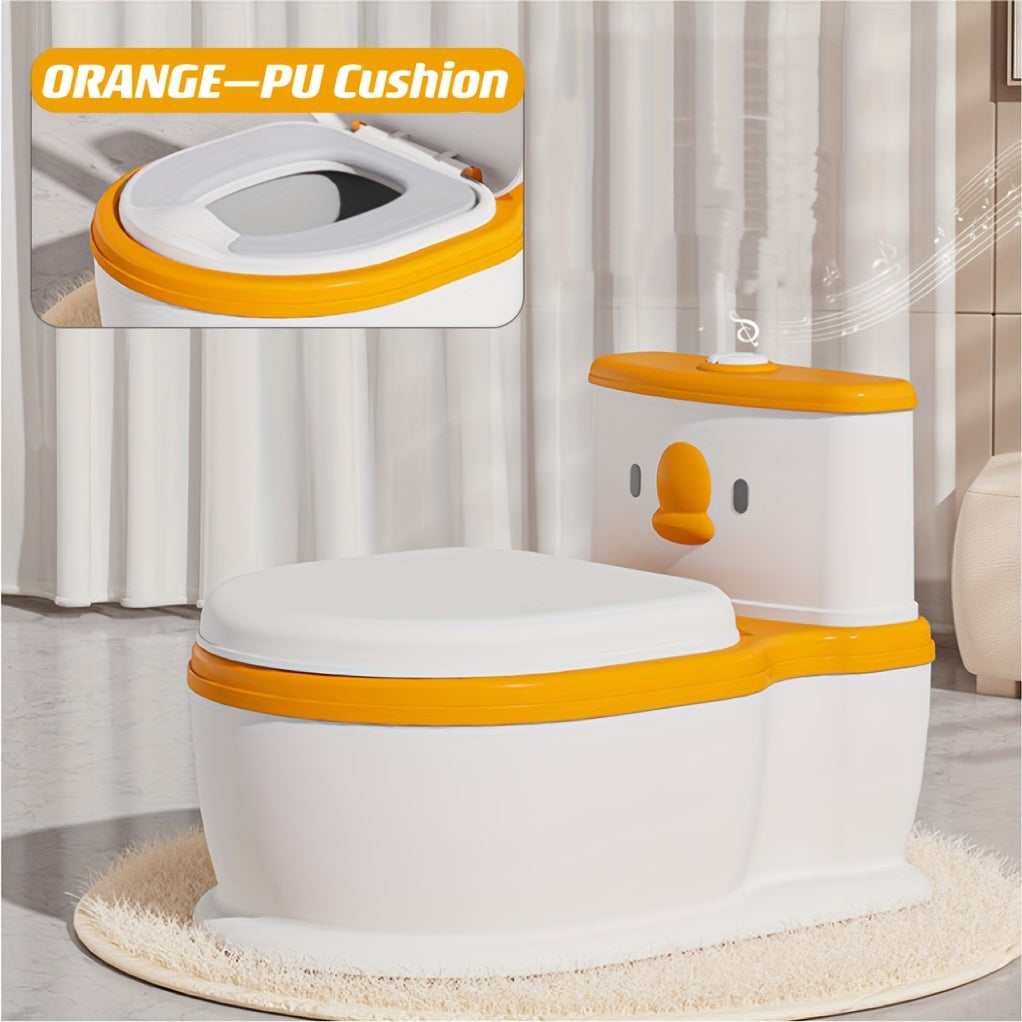 Kids Cartoon Design Portable Toilet Seat for Potty Training Duck Theme Durable Plastic