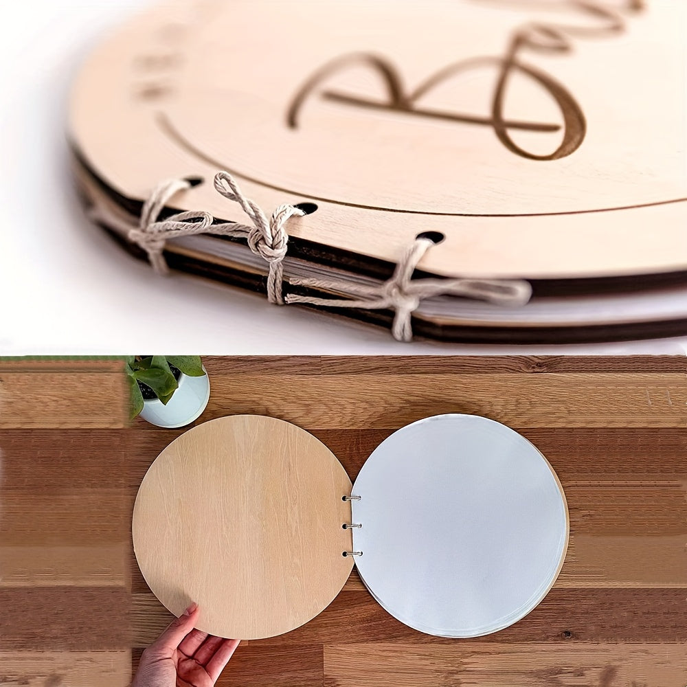 Libro de visitas de madera para ducha, recuerdo, decoración para el hogar, para el Día de la Madre y días festivos