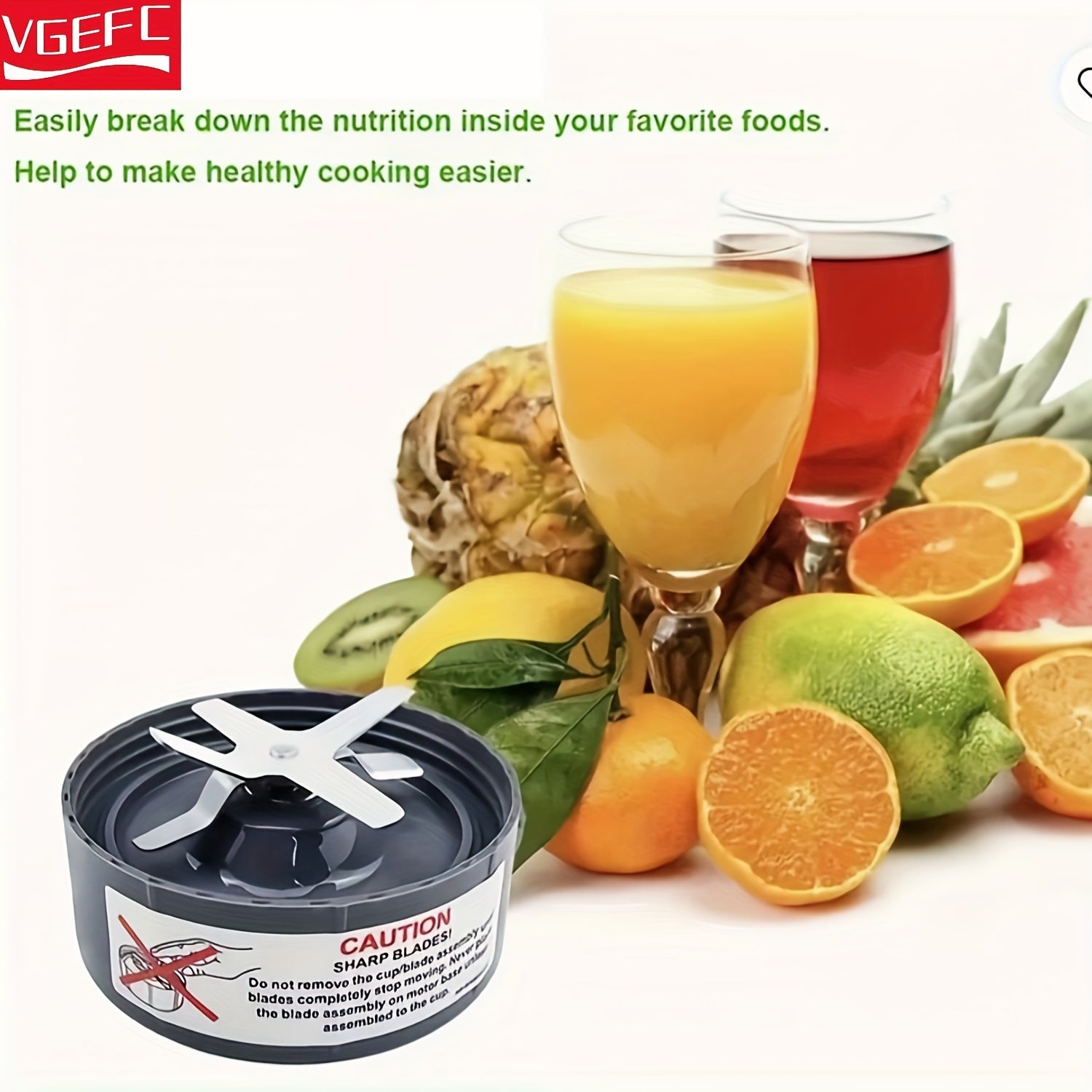 Replacement Blender Blades Set for 900W and 600W NutriBullet with Stainless Steel Cross Blade