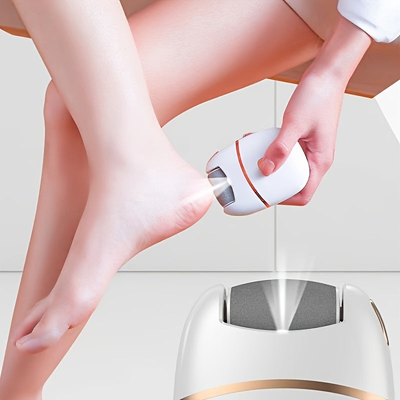 Electric Foot Scrubber with 5 Grinding Heads for Dead Skin Removal and Foot Care