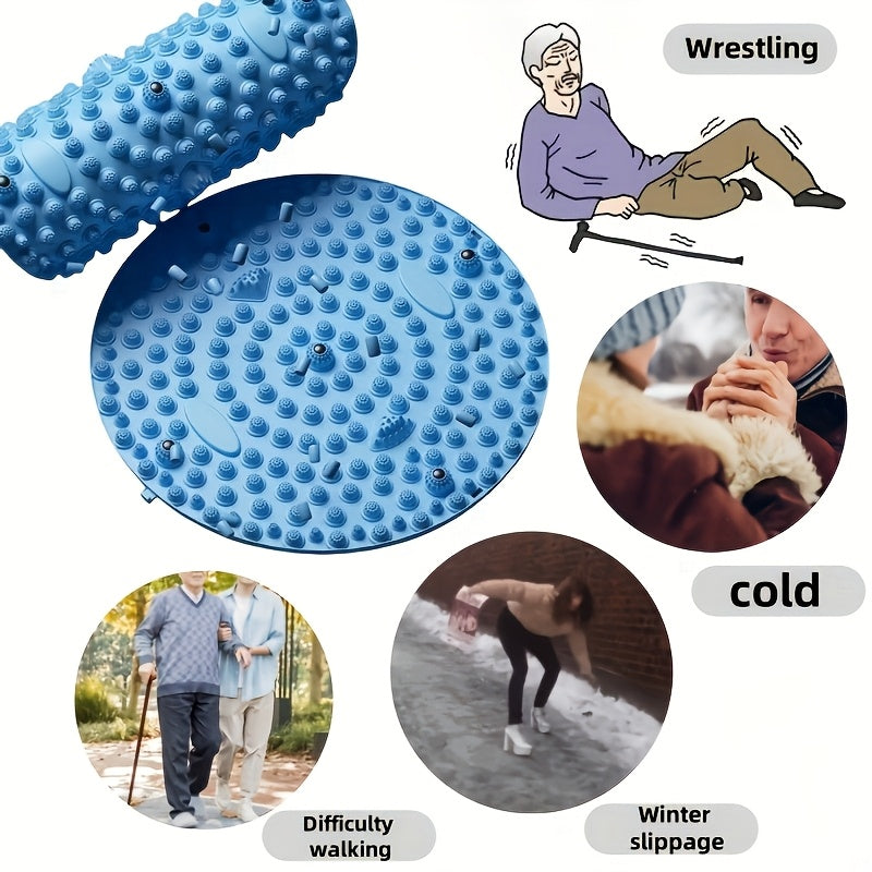 Round TPE Foot Massage Mat for Deep Tissue Pressure Relief and Blood Circulation