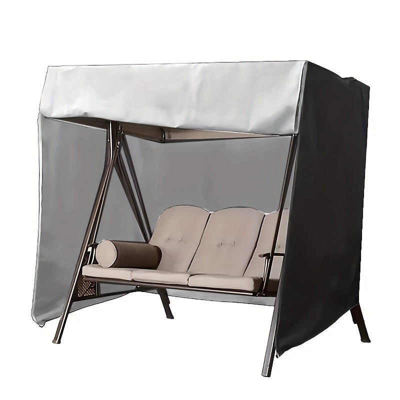 Ushbu 3 o'rinli osma o'rindiq uchun mo'ljallangan suv o'tkazmaydigan qoplama bilan ochiq osma o'rindiqingizni xavfsiz saqlang. Bog', teras, patio va hovli osma o'rindiqlari uchun mukammal.