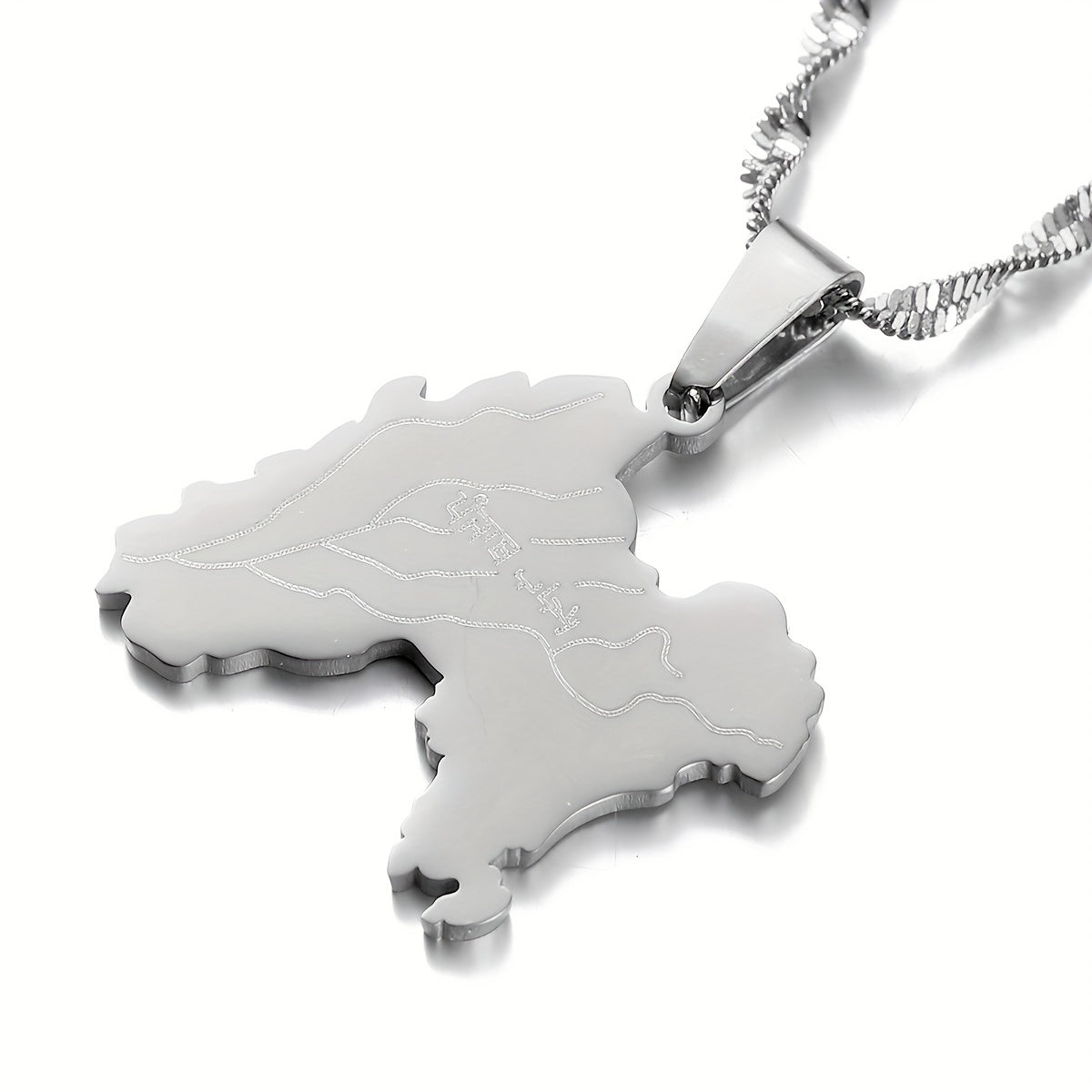 Stainless Steel Pendant Necklace for Women Casual and Formal Wear