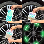 20 Pack Wheel Safety Warning Stickers Self-Adhesive for Vehicle Safety