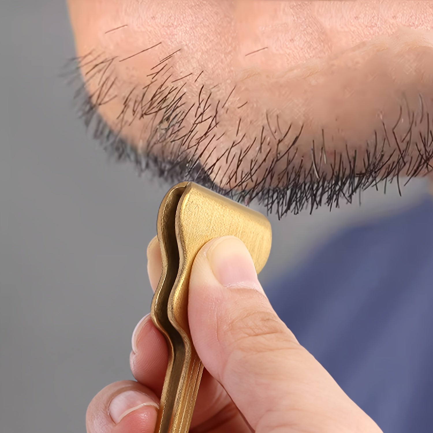 Pinzas de acero inoxidable unisex de oro para depilación de precisión y cuidado personal