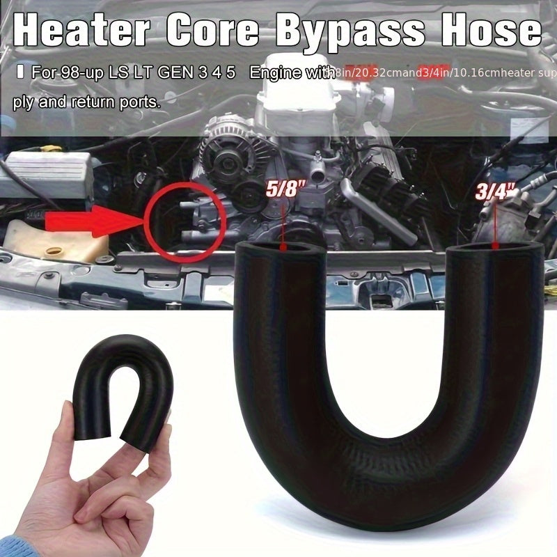 Bypass Hose for Heater Core Coolant Repair Connectors with Clamps