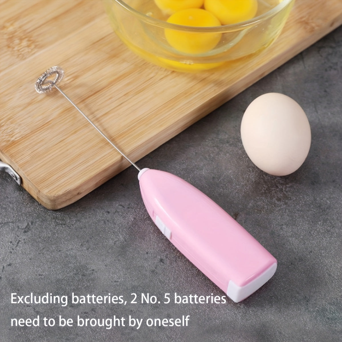 Мини-электрический блендер для молока, кофе, капучино, перемешивания. Батарея не входит в комплект.