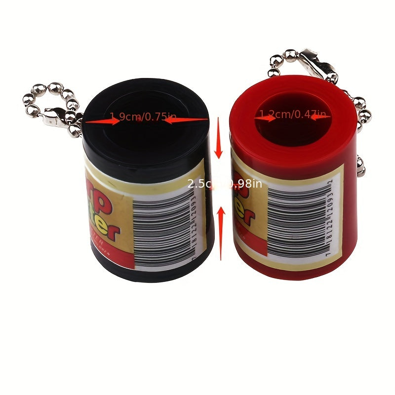 3-Pack Portable Cigar Extinguisher and Clipper Set ABS Plastic Metal Chain Multi-Color