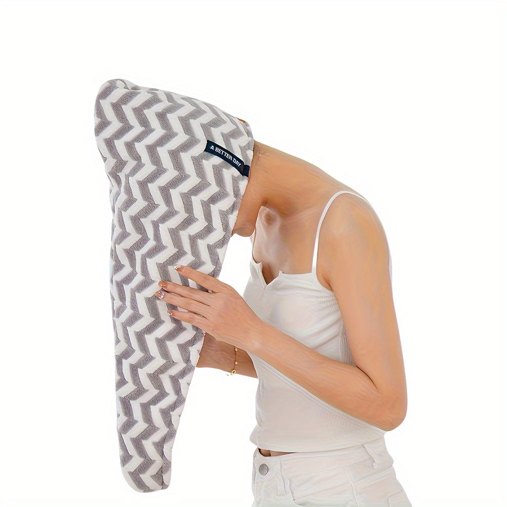 Микрофибровая повязка для волос с низкоотбеленным полиэстеровым миксом для использования в ванной и дома