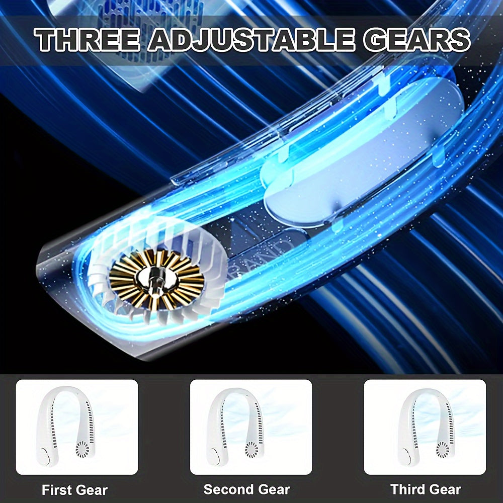 Portable USB Halter Fan for Camping RV Travel Office Outdoor Cooling