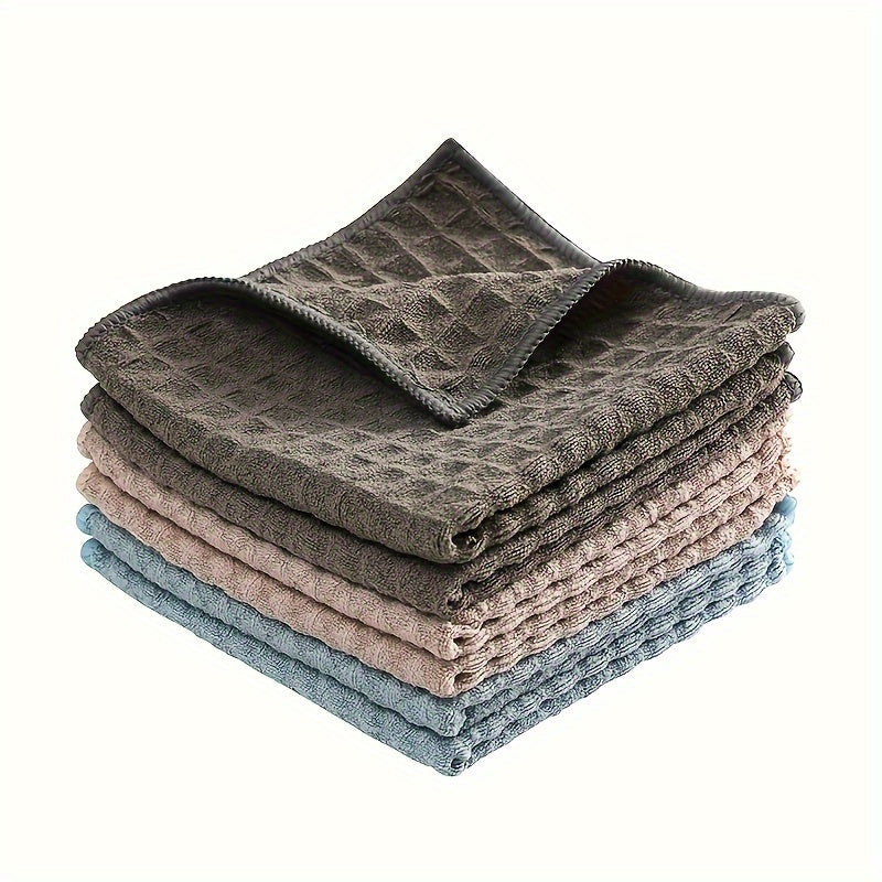 3-Pack Grey Coffee Machine Towels Durable Absorbent Non-Woven Polyester