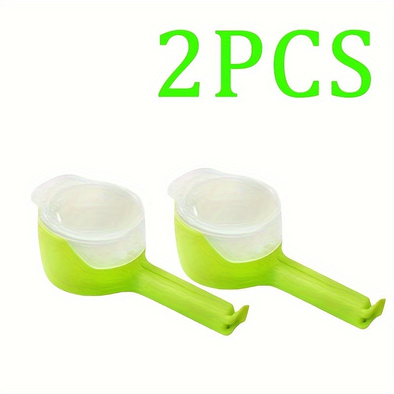 1, 2, 3, 4 yoki 5 ta ko'p maqsadli plastik oziq-ovqat sumkasi muhrlash kliplari, turli ranglarda, don saqlash uchun namlikdan himoyalovchi tarqatish nozzle bilan