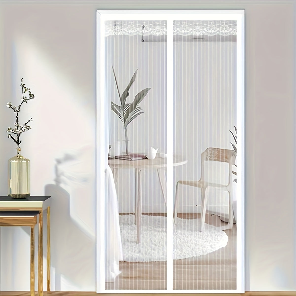 Магнитная москитная сетка для кухни и гостиной, противомоскитная, самозакрывающаяся летняя сетка