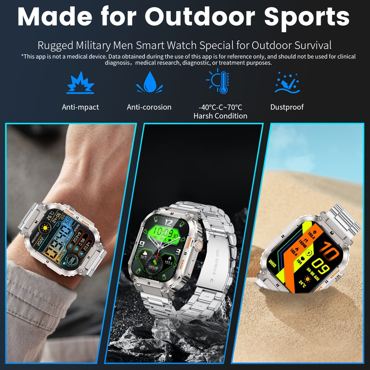 Smart Watch for Women and Men with Wireless Calling 4.98cm HD Display Sports Modes Voice Assistant Compatible with Android iOS