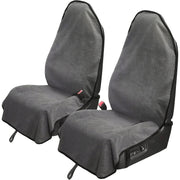 Universal Car Seat Cover Protector Towel Style Front Seat Grey for SUV Truck