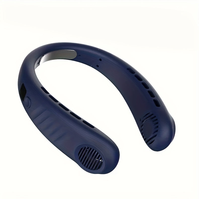 Портативный вентилятор для шеи с 5 скоростями, перезаряжаемый через USB, личный охлаждающий вентилятор