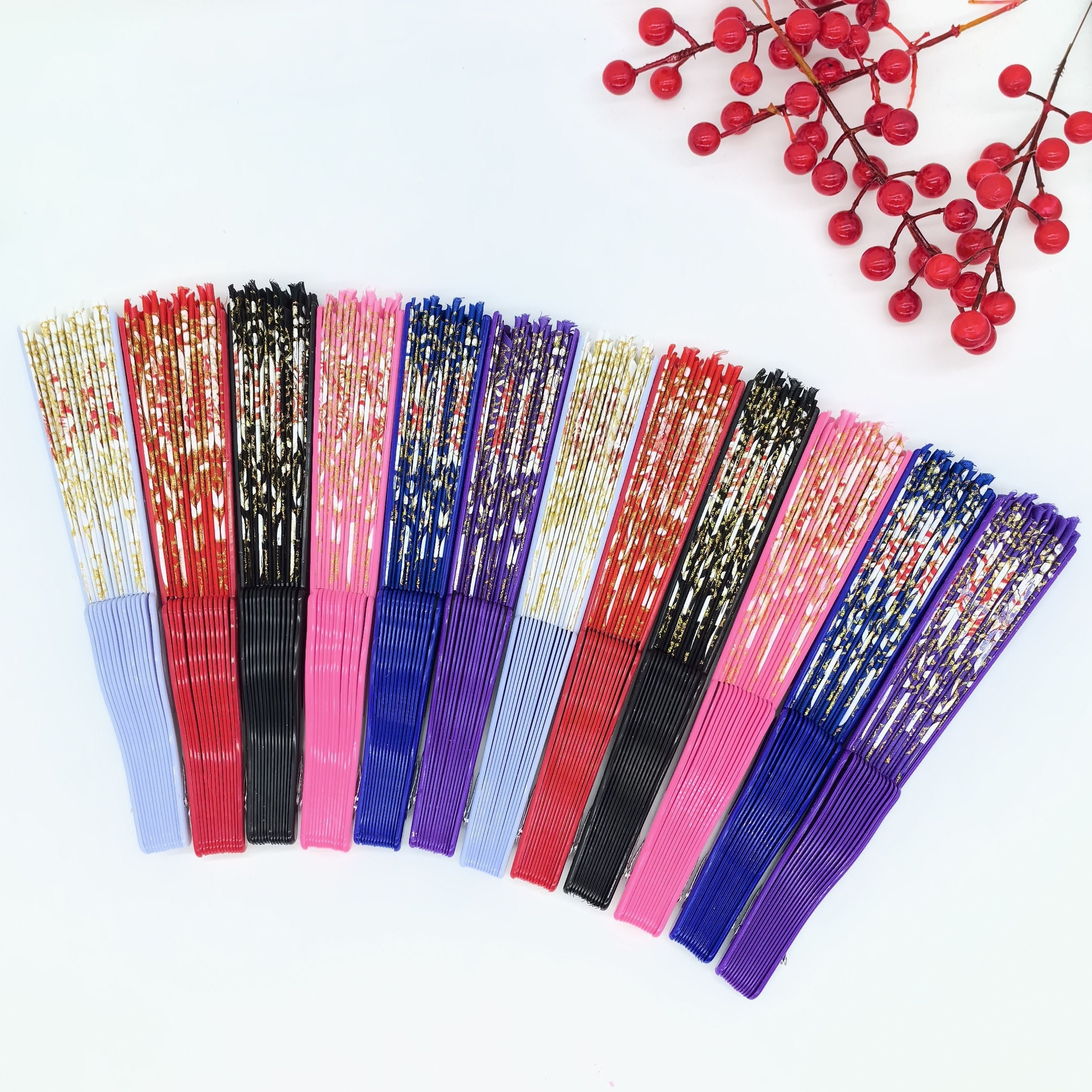 Ladies Folding Fans for Dance Performance, Carved Summer Fans, European Style