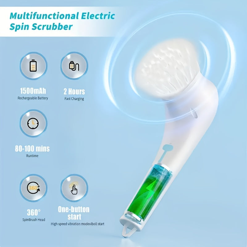 5 ta cho'tka boshli simsiz elektr tozalash vositasi, qo'lda ishlatiladigan, qayta zaryadlanadigan, hammom, oshxona, avtomobil uchun
