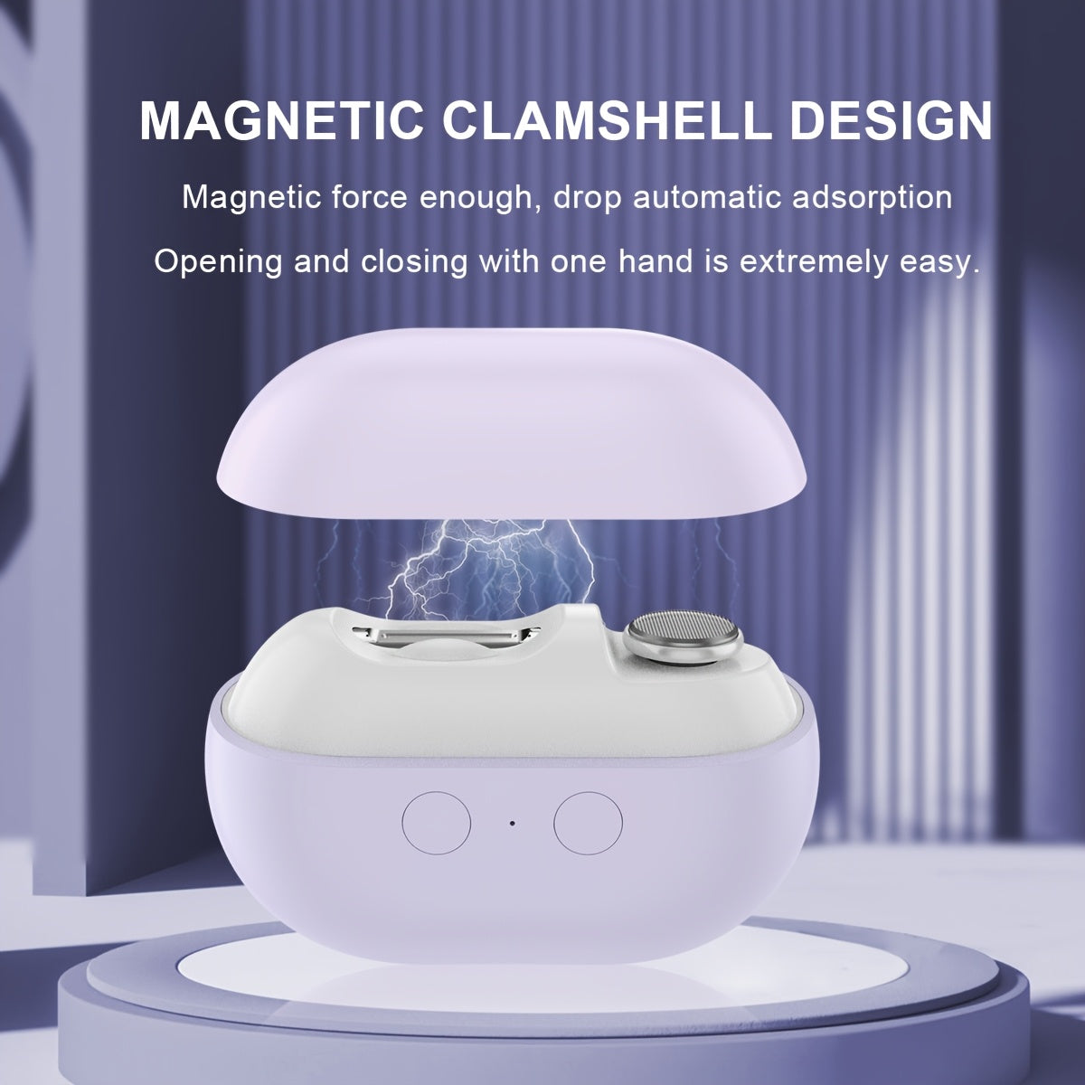 Electric Nail Clipper for Hands and Feet USB Rechargeable with 36V 500mAh Lithium Battery