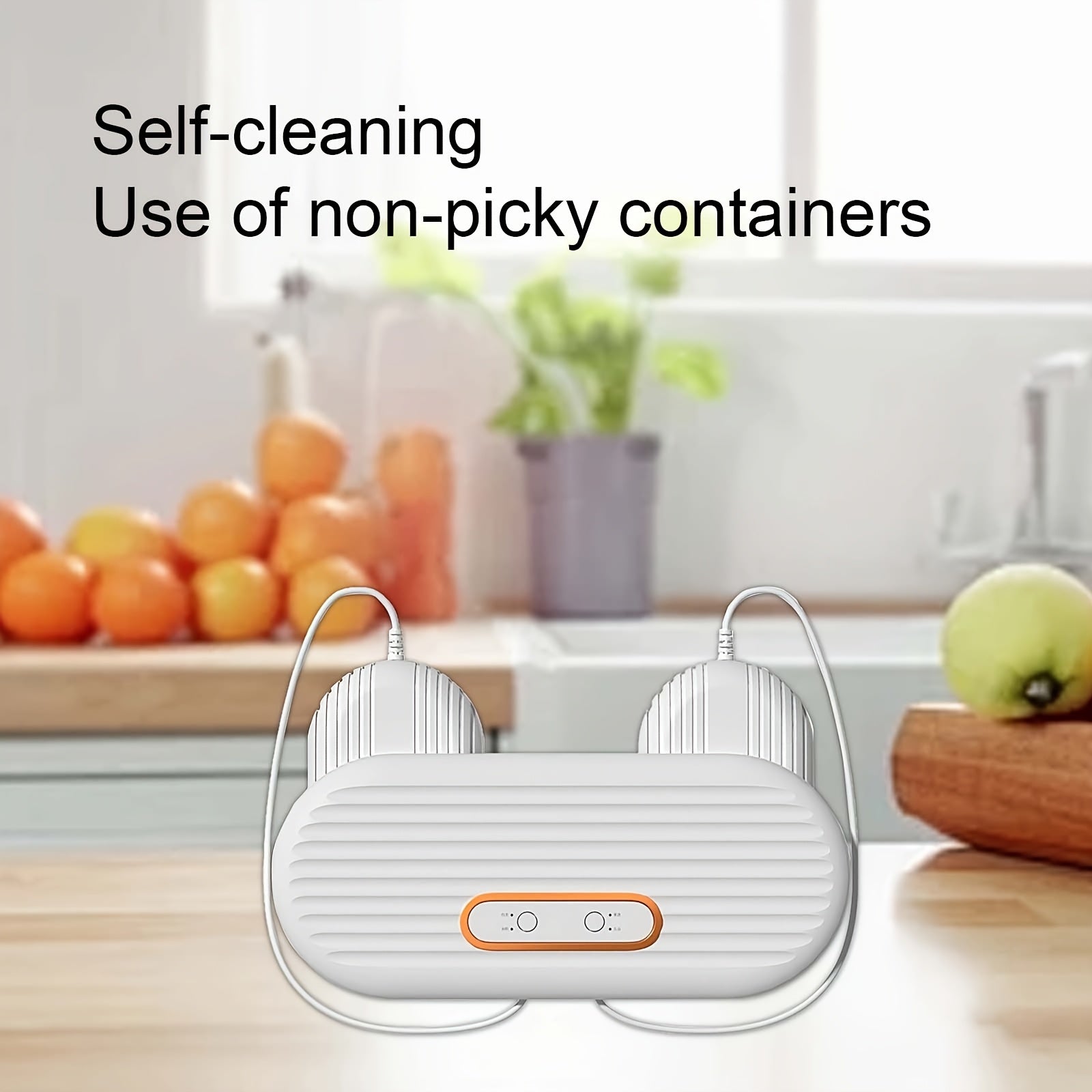 Uy sharoitida foydalanish uchun samarali bo'lgan, aylanadigan pichoq va ikki bo'limli portativ USB oziq-ovqat yuvish mashinasi, go'sht va sabzavotlar uchun.