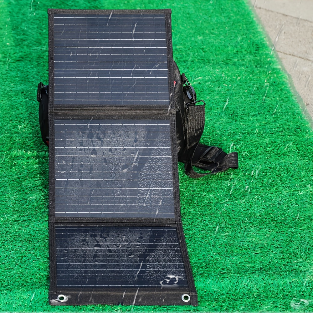 Складная солнечная батарея мощностью 60 Вт с USB и 18 В постоянного тока для кемпинга и путешествий