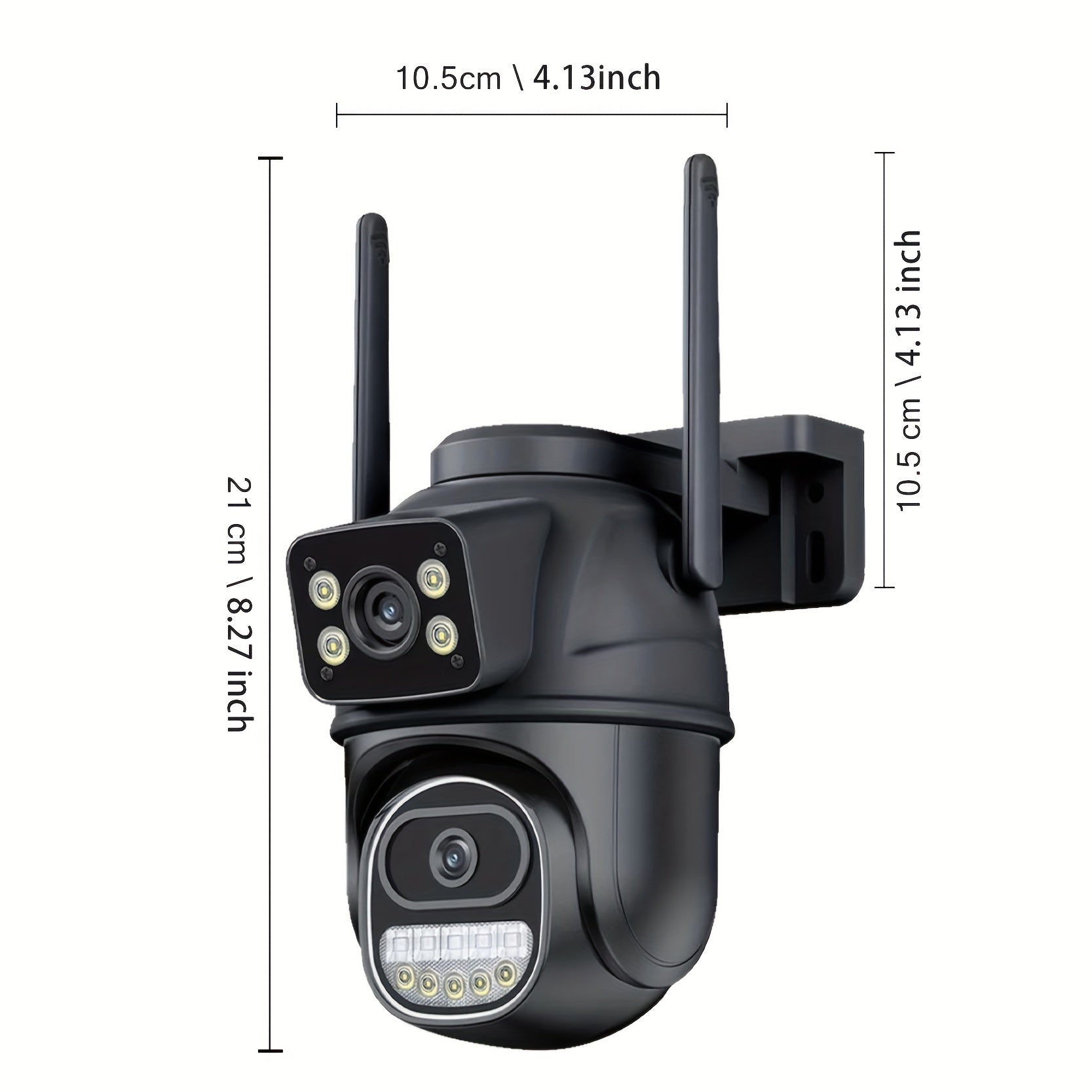 4K 8MP WiFi Security Camera with Human Detection Auto Tracking PTZ Night Vision Dual Lens Indoor Outdoor