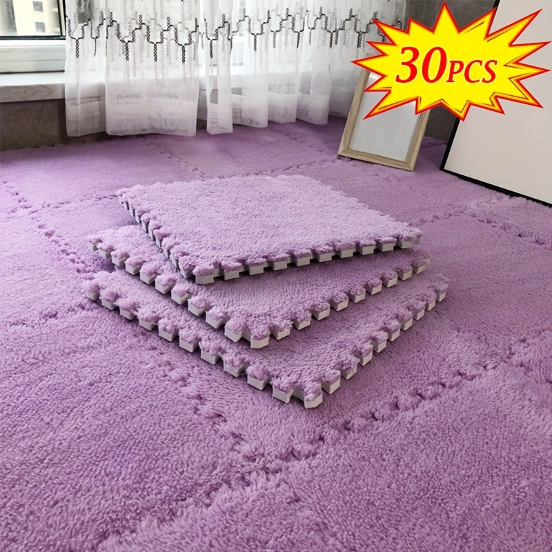 Set of 30/50 Interlocking Foam Floor Mats Square Carpet Area Rug Anti-Slip Seat Pads