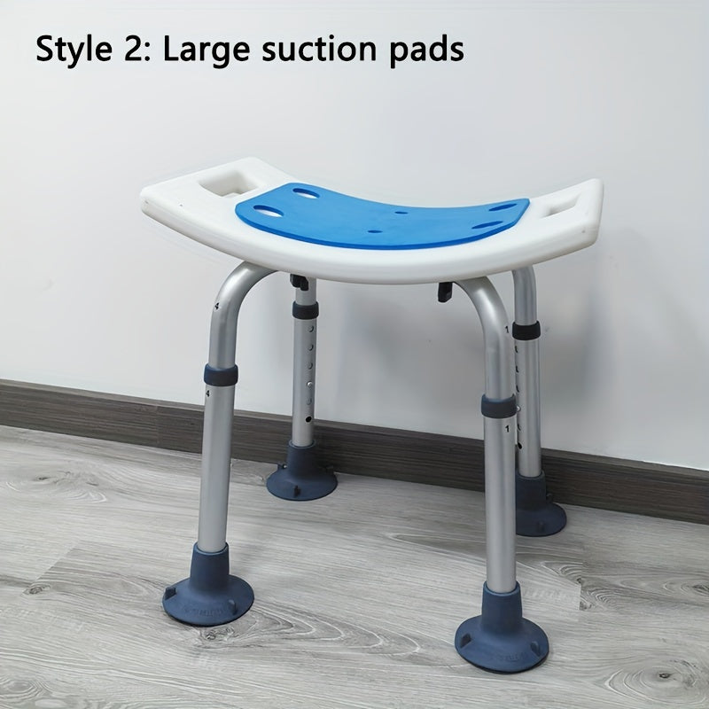 Kichik uyda foydalanish uchun mo'ljallangan hammom stuli, qariyalarga va homilador ayollarga mos, sirpanmaydigan dizayn, 6 balandlikni sozlash, vannada foydalanish uchun qulay.