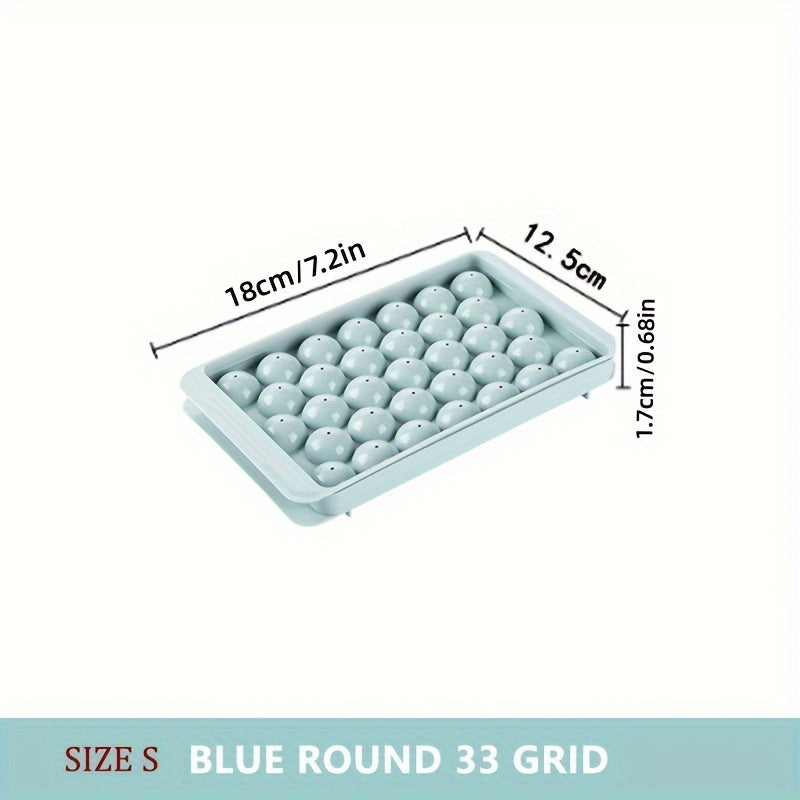 Home Kitchen Ice Cube Tray With Lid Reusable Ice Mold For Refrigerator