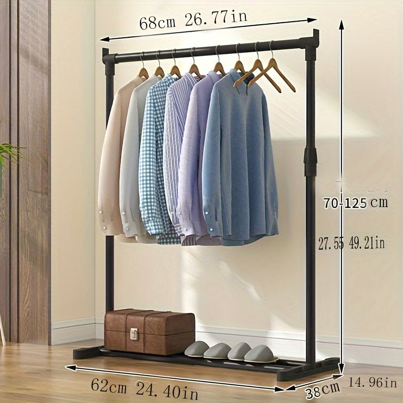 Ko'p maqsadli Metall Kiyim Tashuvchisi, Uy va Tashqi joylar uchun Portativ Quruq Hanger, Samarali Yotoqxona Tashkiliy, Oddiy Montaj, Ichki yoki Tashqi foydalanish uchun mos, Ko'p maqsadli Quruq yechimlar.