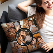Customized Photo Pillow Cover 45.72cm Plush Fabric for Living Room Bedroom Decor