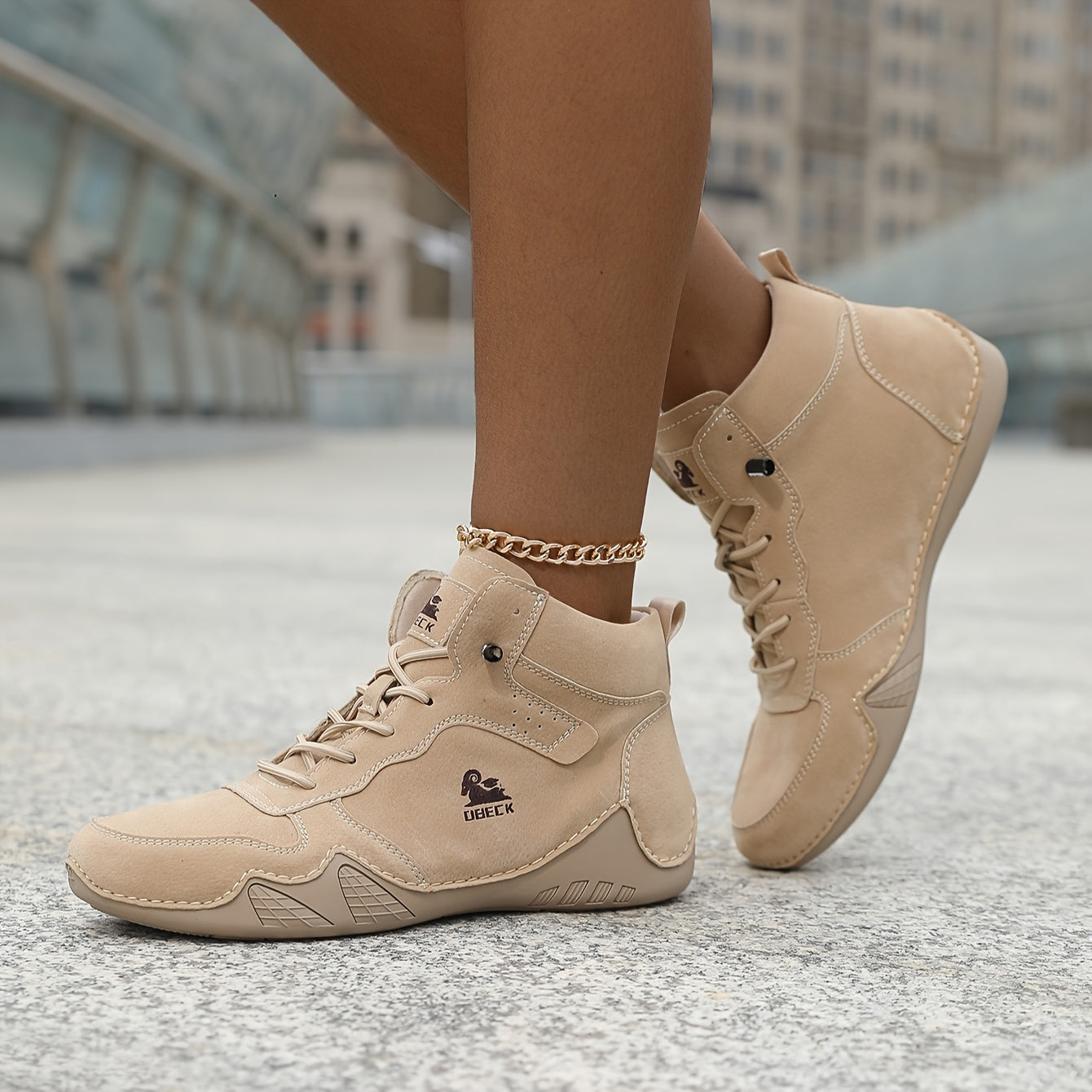 Unisex Leather Octopus Style Cross-Training Work Boots Slip-On