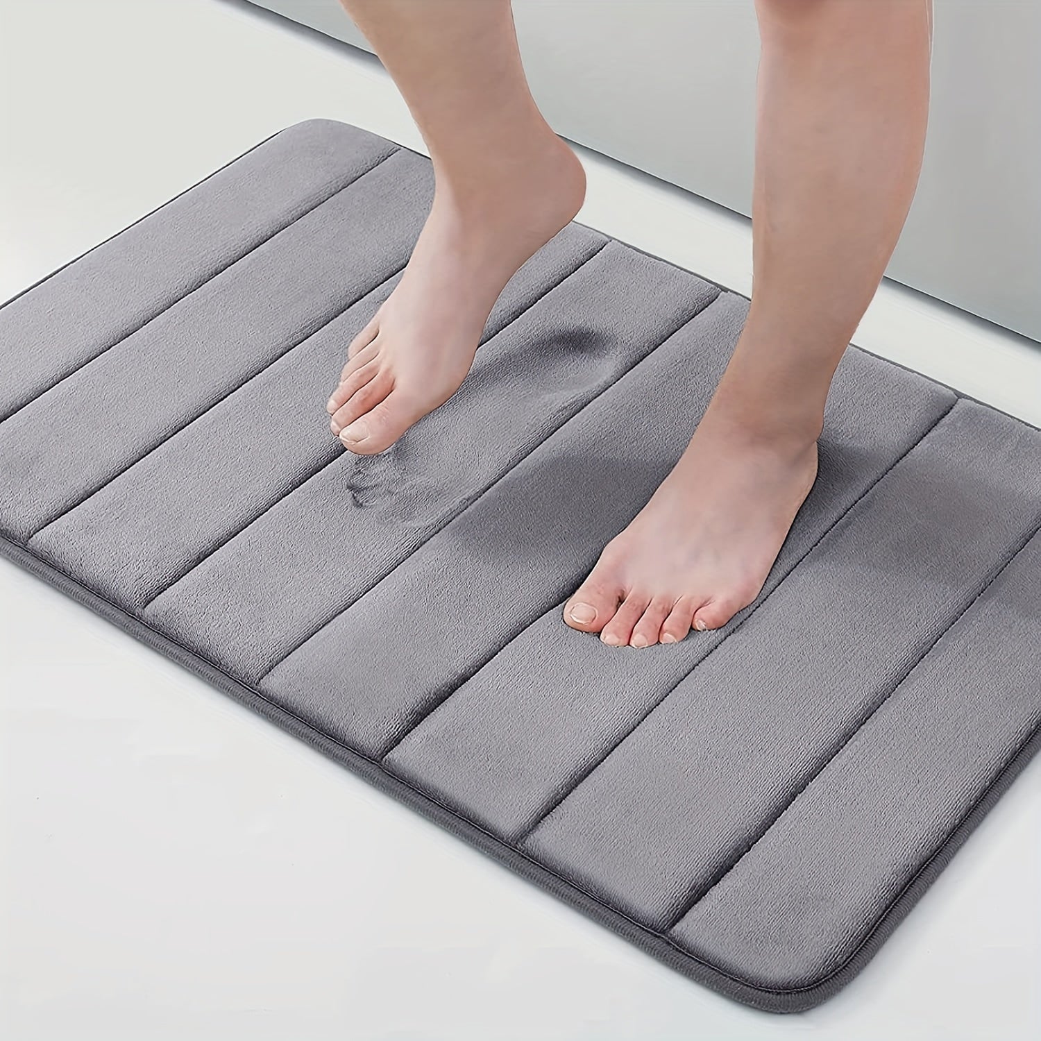 Memory Foam Bath Mat Non-Slip Soft Water-Absorbing Shower Mat