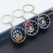 Universal 360° Rotating Car Keychain Pendant Creative Car Decor Gift
