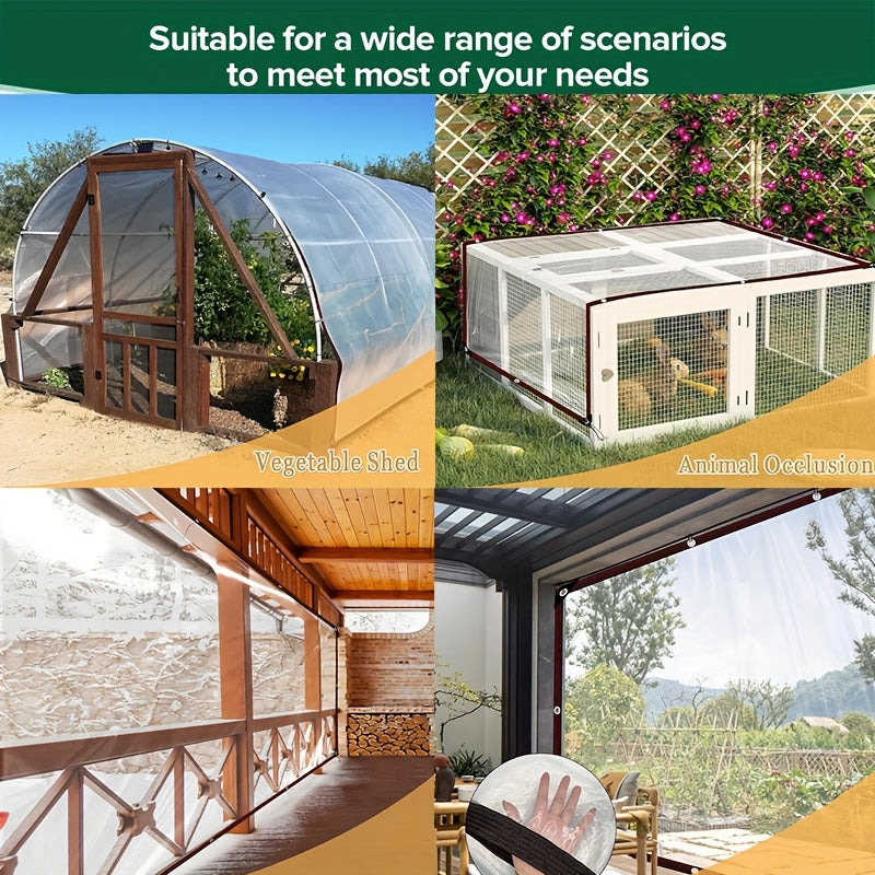 Waterproof Tarp with Grommets for Garden Patio Camping and Storage