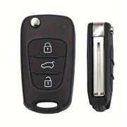 Car Key Shell Flip Remote Cover 3 Buttons for Hyundai Kia Vehicles