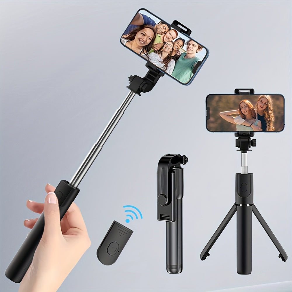 Selfie Stick Tripod with Wireless Remote and 360-Degree Rotation for Smartphones