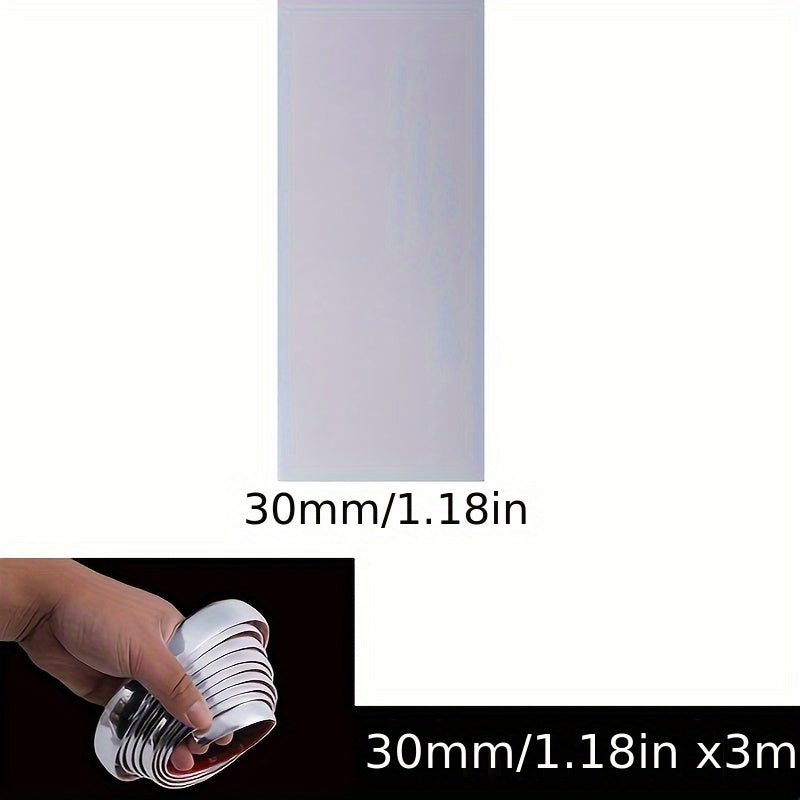 Car Exterior Chrome Plated Body Strip Bumper Door Trim 3m/118in Silver Protector