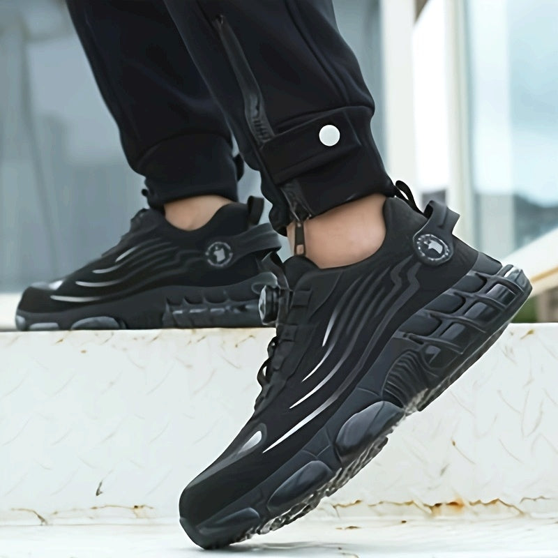 Men's Steel Toe Work Shoes Anti-Puncture Slip-Resistant Durable