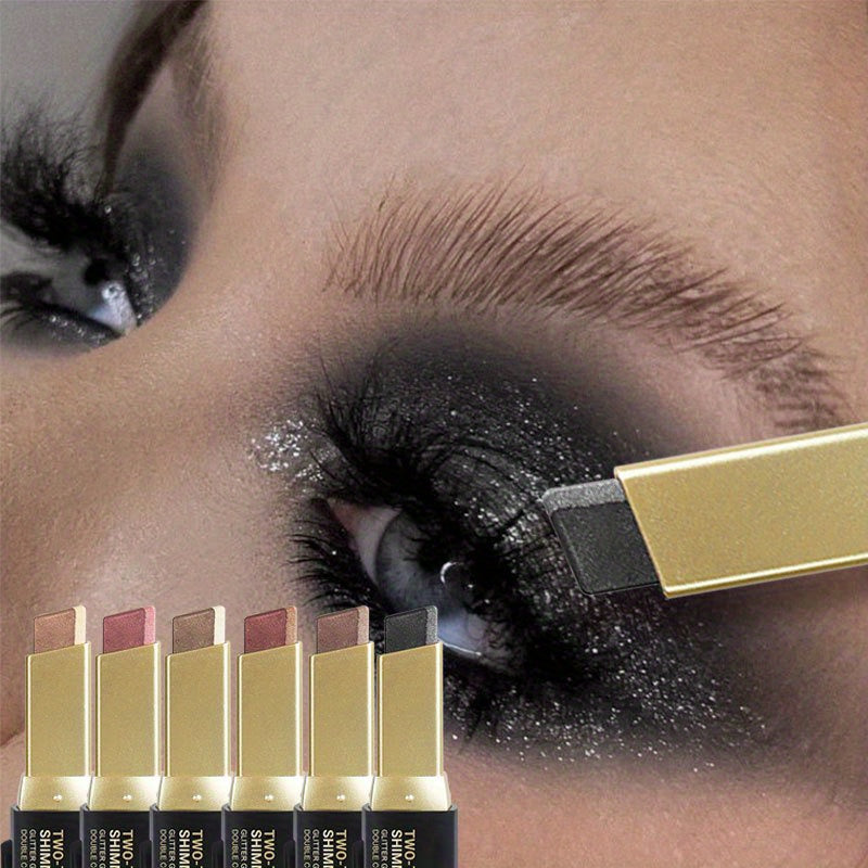 Ayollar uchun ikki tomonlama ko‘z qalamchalari, suvga chidamli, mat, shaffof va yaltirashli, osongina qo‘llash mumkin