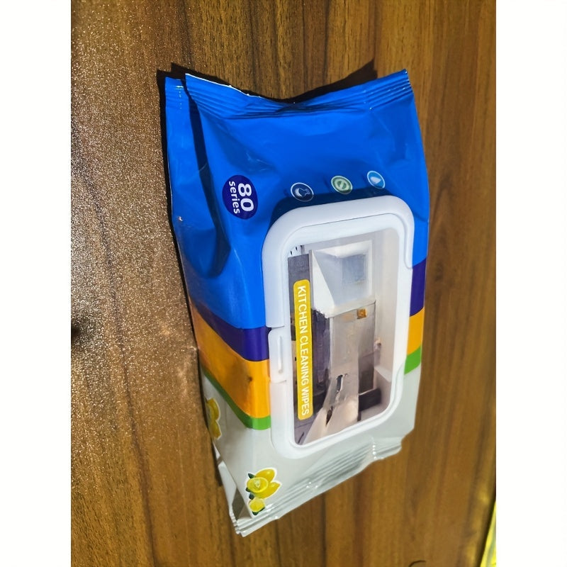 Contemporary Kitchen Wet Wipes Extra Strength Grease Oil Thick Non-Woven Fabric