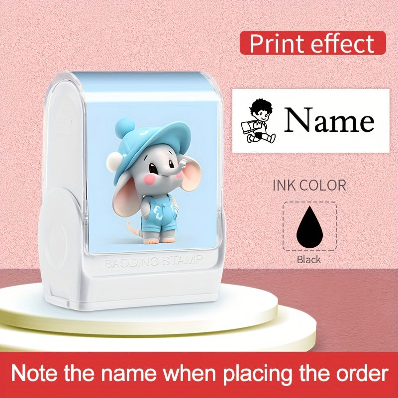 Maktab va faoliyatlar uchun Moviy PVC fil hayvon nomi shtampasi