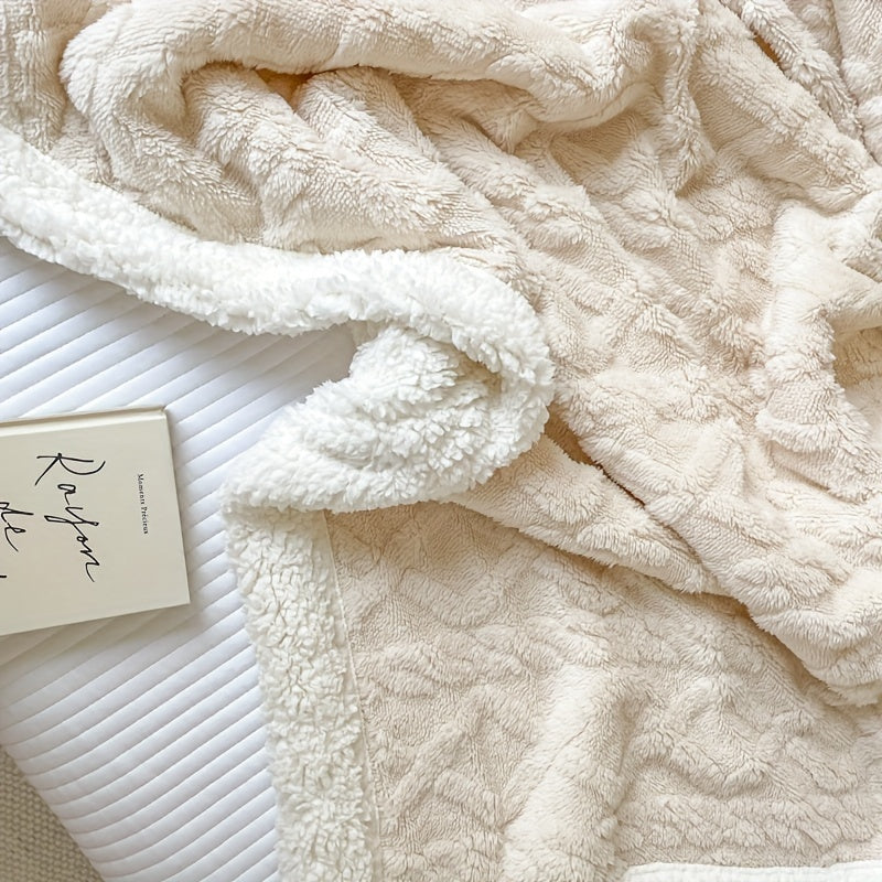 Soft Cozy Fleece Throw Blanket for Couch Sofa Bed Winter Warm Stylish Home Decor