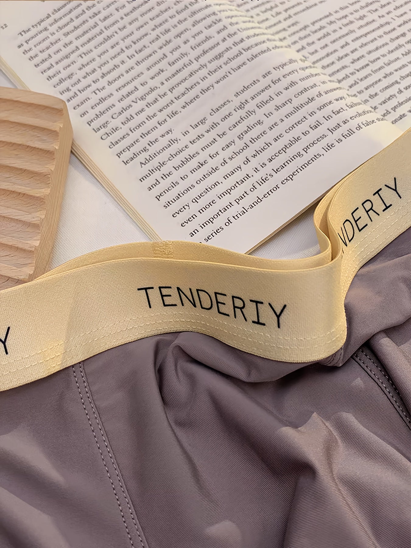 Men's Solid Letter Belt Boxer Briefs Set Quick-Drying Breathable Multi-Color