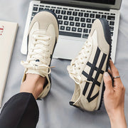 Zapatillas de lona para hombre de corte bajo, transpirables y casuales para entrenamiento, senderismo y verano