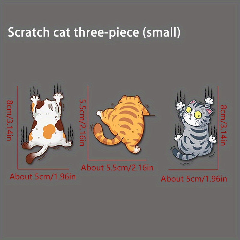 Pegatinas divertidas de gatos para coches, adhesivos de vinilo impermeables para coches y motocicletas